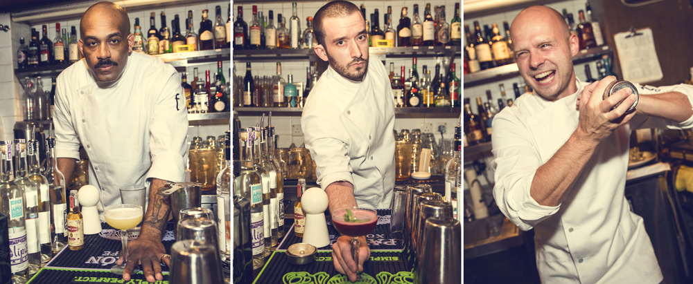The men behind the bar: Jameel Frith, Sean Marino and Zbigniew 